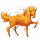 jezdecký kůň prvek ohně