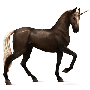 jezdecký jednorožec andaluský kůň smíšený bělouš