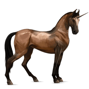 jezdecký jednorožec palomino