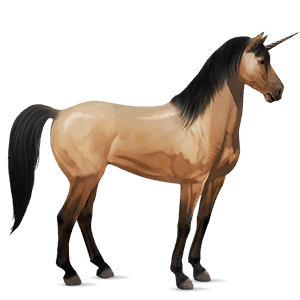 jezdecký jednorožec mustang Černý ryzák