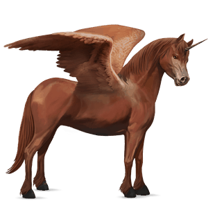 okřídlený poníkorožec  highland pony ryzák