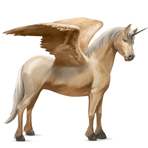 okřídlený poníkorožec  novofoundlandský pony cremello