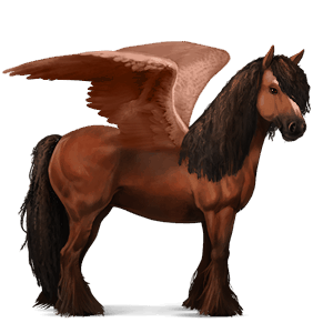 jezdecký pegas hannoverský kůň Červený bělouš
