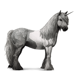jezdecký jednorožec achaltekinský kůň světlý ryzák