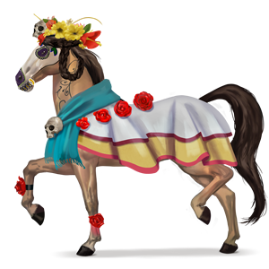 jezdecký kůň niña de las flores