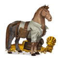jezdecký kůň achaltekinský kůň světlý ryzák