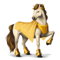 jezdecký jednorožec palomino
