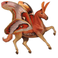 jezdecký jednorožec achaltekinský kůň palomino
