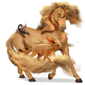 jezdecký jednorožec american paint horse hnědák overo