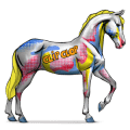 božský kůň pop art