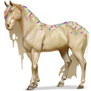božský kůň bílá čokoláda