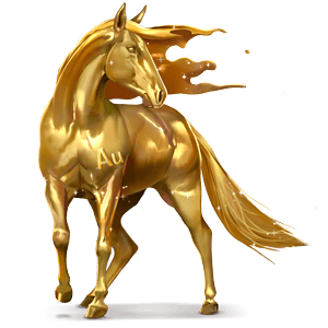 božský kůň zlato