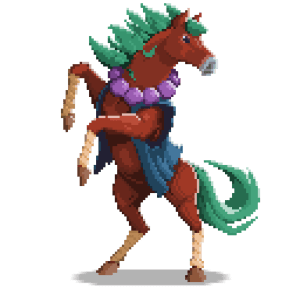 božský kůň pixel art