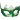 zelená masopustní maska