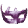 purpurová masopustní maska