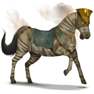 jezdecký kůň mumie