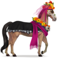 jezdecký kůň novia púrpura 