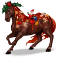 božský kůň vánoční puding
