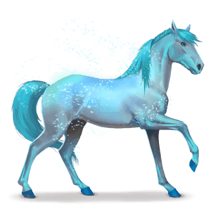 duhový kůň lovely blue