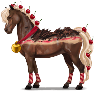 božský kůň schwarzwaldský dort