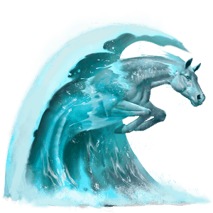 vodní kůň vlna
