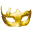 Žlutá masopustní maska